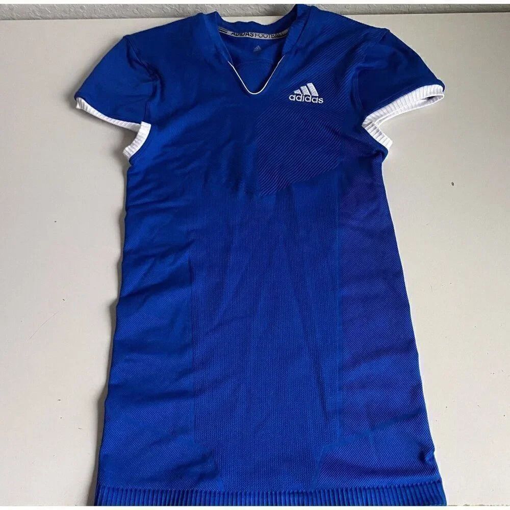 Adidas Techfit Primeknit Football Jersey Men’s XL Blue Compression Fit NO TAG